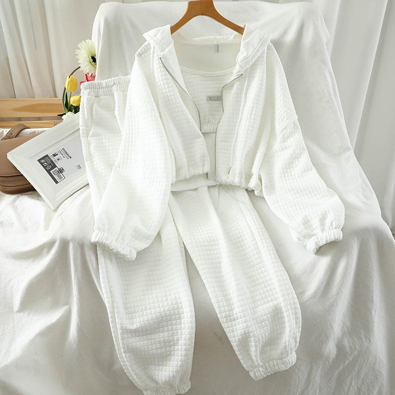 Western Style Große Größe Frühherbst Außenhandel Casual Anzug Damen Retro 2024 Neue Casual Sports Loose Jacket Pants_voghion.com