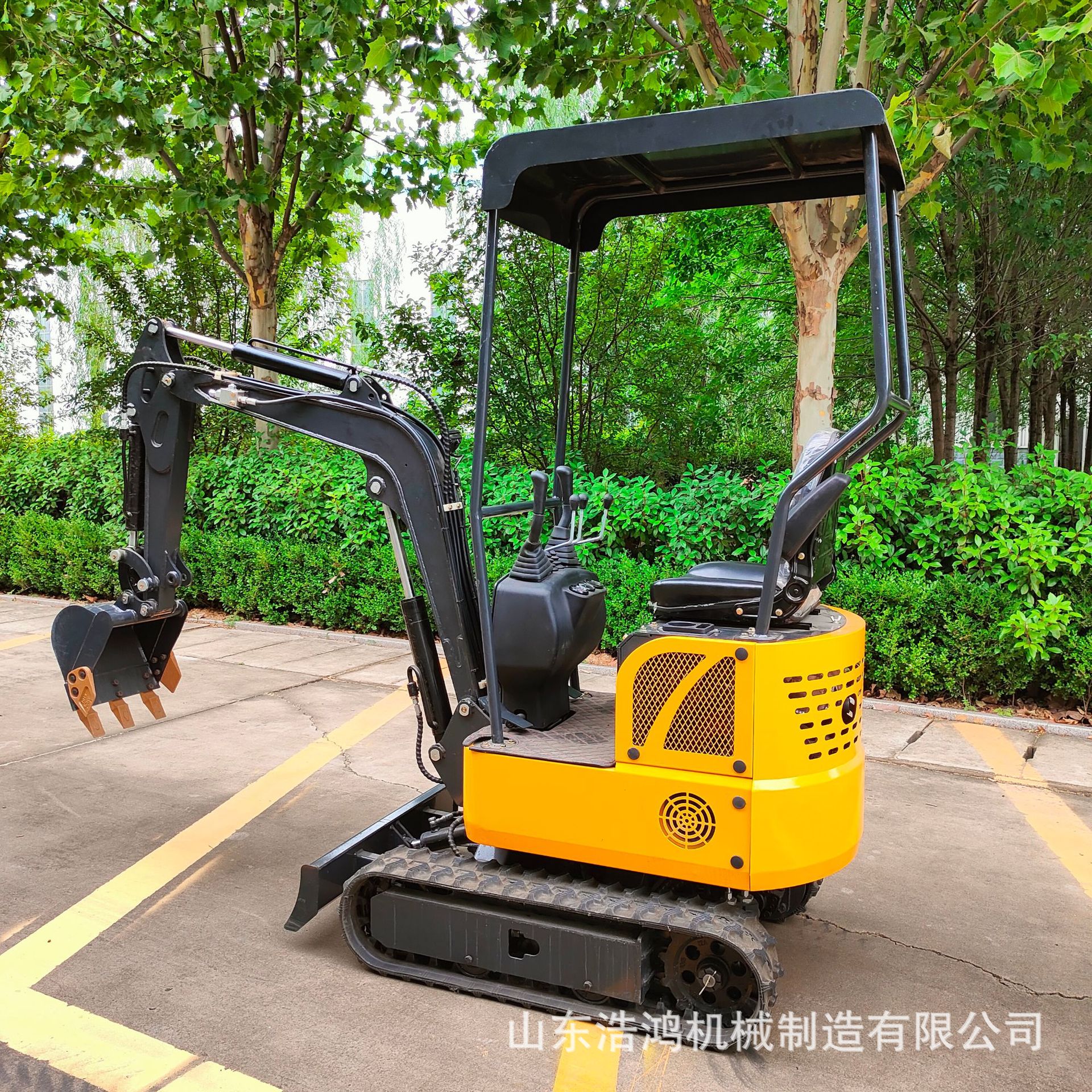 现货13型履带小勾机 农业使用广泛的微挖 360度旋转小挖机破碎锤