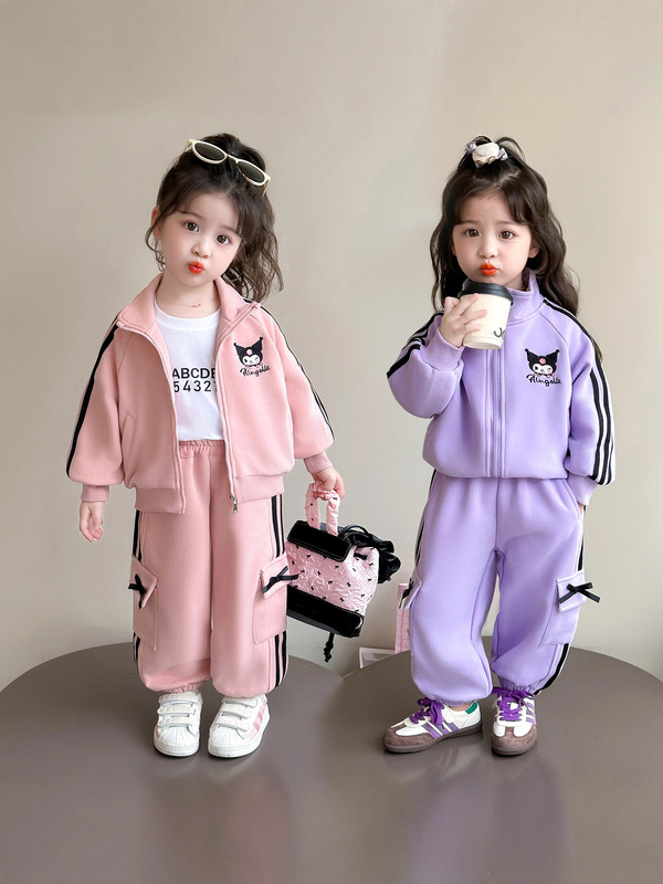 女童春装套装2025新款洋气小女孩库洛米外套运动两件套春秋季衣服|undefined