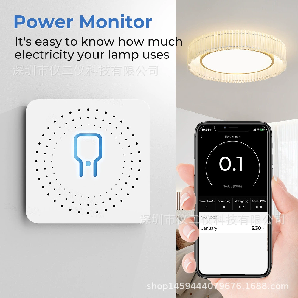 Мини-граффити Умный ZigBee Домашнее устройство Фальшивый 16А двойной контроль, учёт мощности, статистика APP голосовой таймер