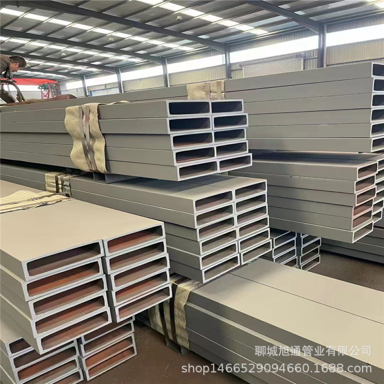 Q345B大口径无缝方管 候车厅立柱用Q345B扁通无缝钢管 可折弯