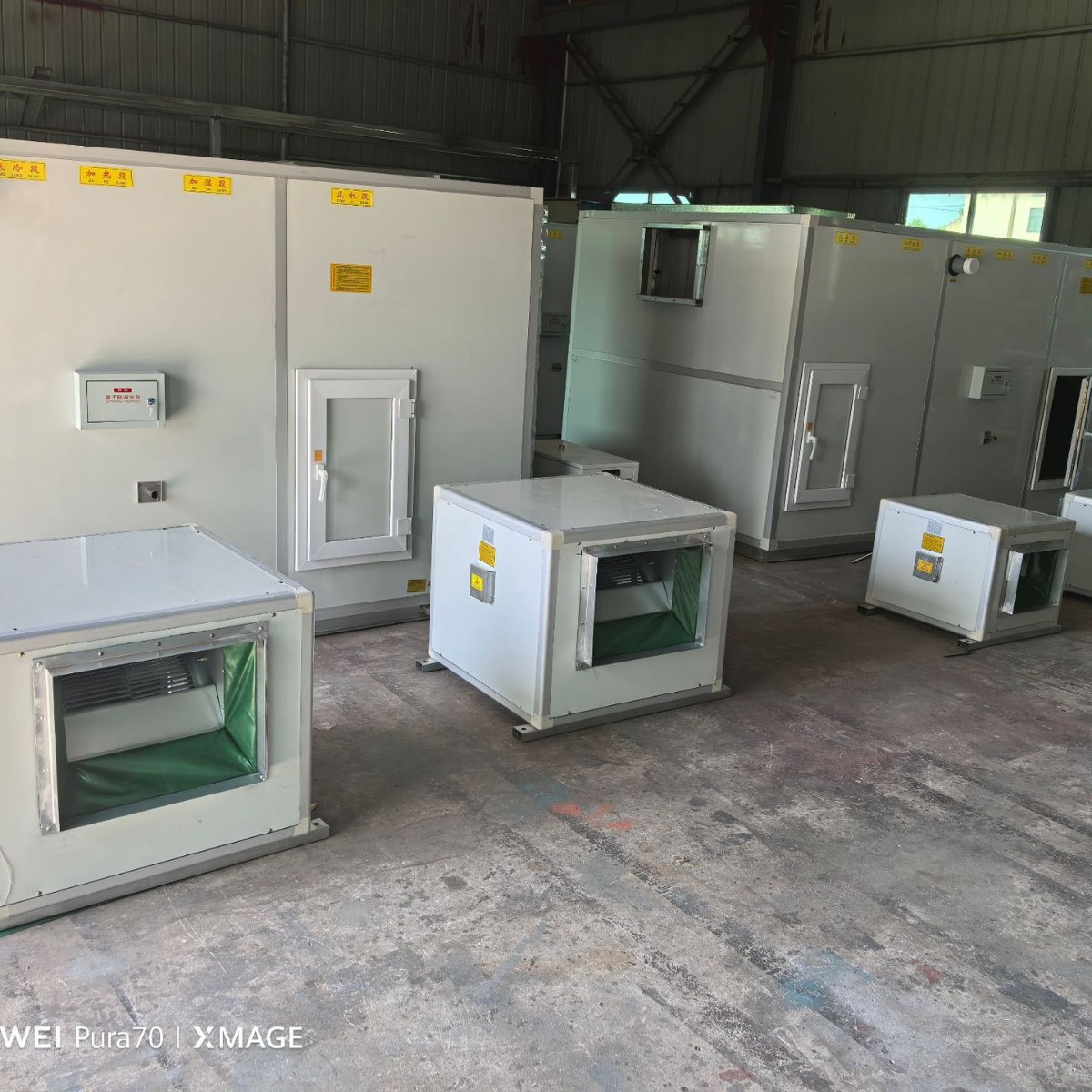 喷涂车间全新风组合式空调机组、PLC温湿度控制组合式空调