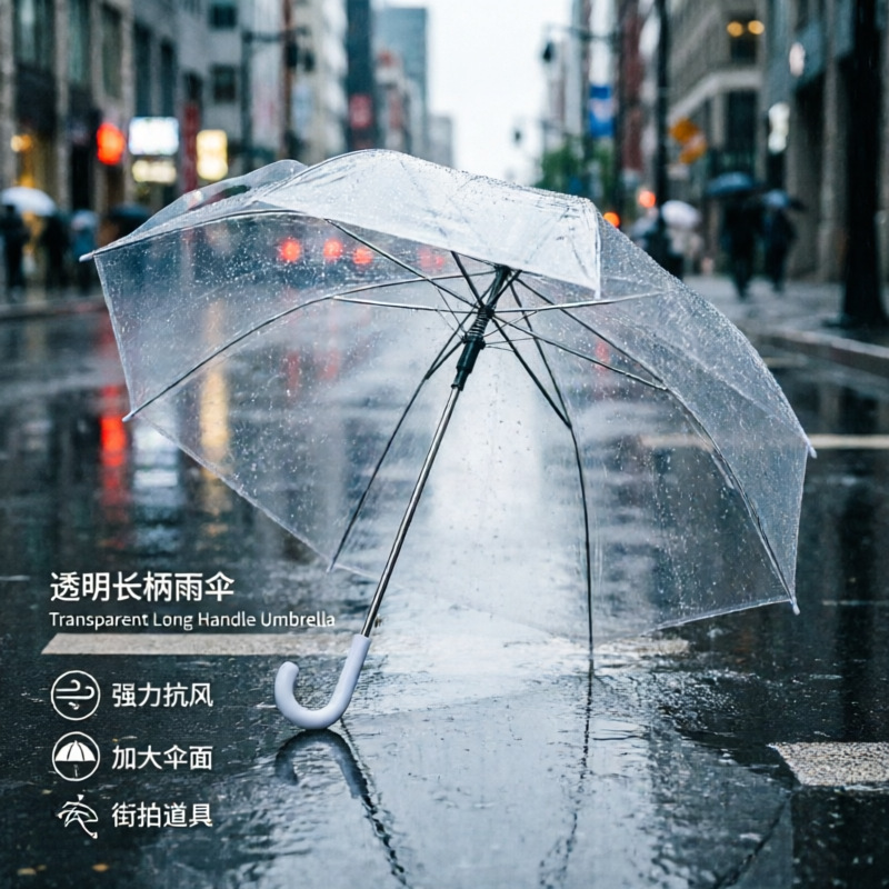 Transparent umbrella, enlarged, thickened, reinforced, long-handled, high-end automatic umbrella, popular internet advertising umbrella, bestseller in the flash sale Transparent umbrella, enlarged, thickened, reinforced, long-handled, high-end automatic umbrella, popular internet advertising umbrella, bestseller in the flash sale