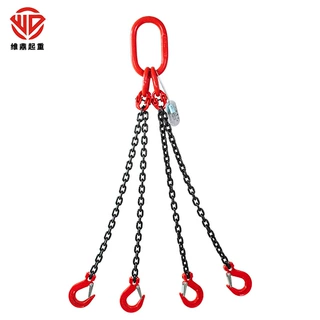 定制起重链条吊索具 吊钩挂钩货车吊车G80锰钢链条起重锁具链钩