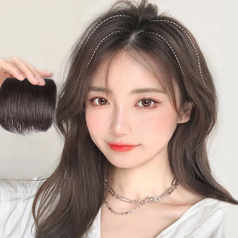 Factory direct wig pad hair piece invisible fluffy mini head wig replacement piece female hair piece wholesale Factory direct wig pad hair piece invisible fluffy mini head wig replacement piece female hair piece wholesale