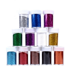 Glossy Golden Scallion Powder Bottle 12-Color Glitter Powder Gold Powder Children's Craft DIY Making Materials Nail Gold Powder