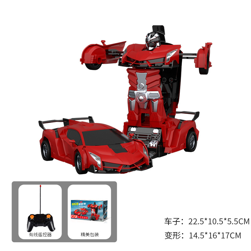 Transformer, red bike, battery