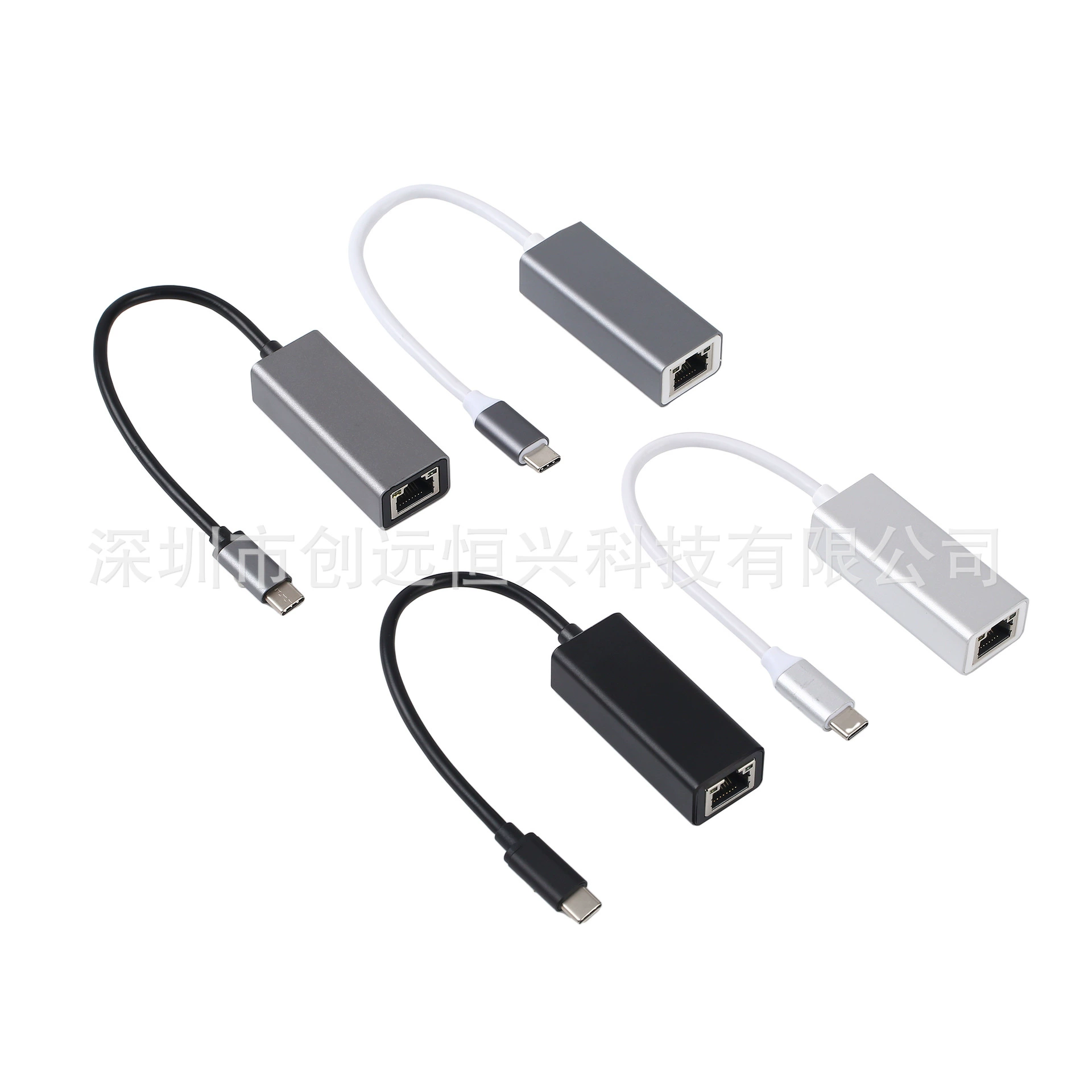 Планшетный компьютер ноутбука USB C3.1 в алюминиевом корпусе сетевой карты Gigabit 3,0 типа C к сетевому порту RJ45