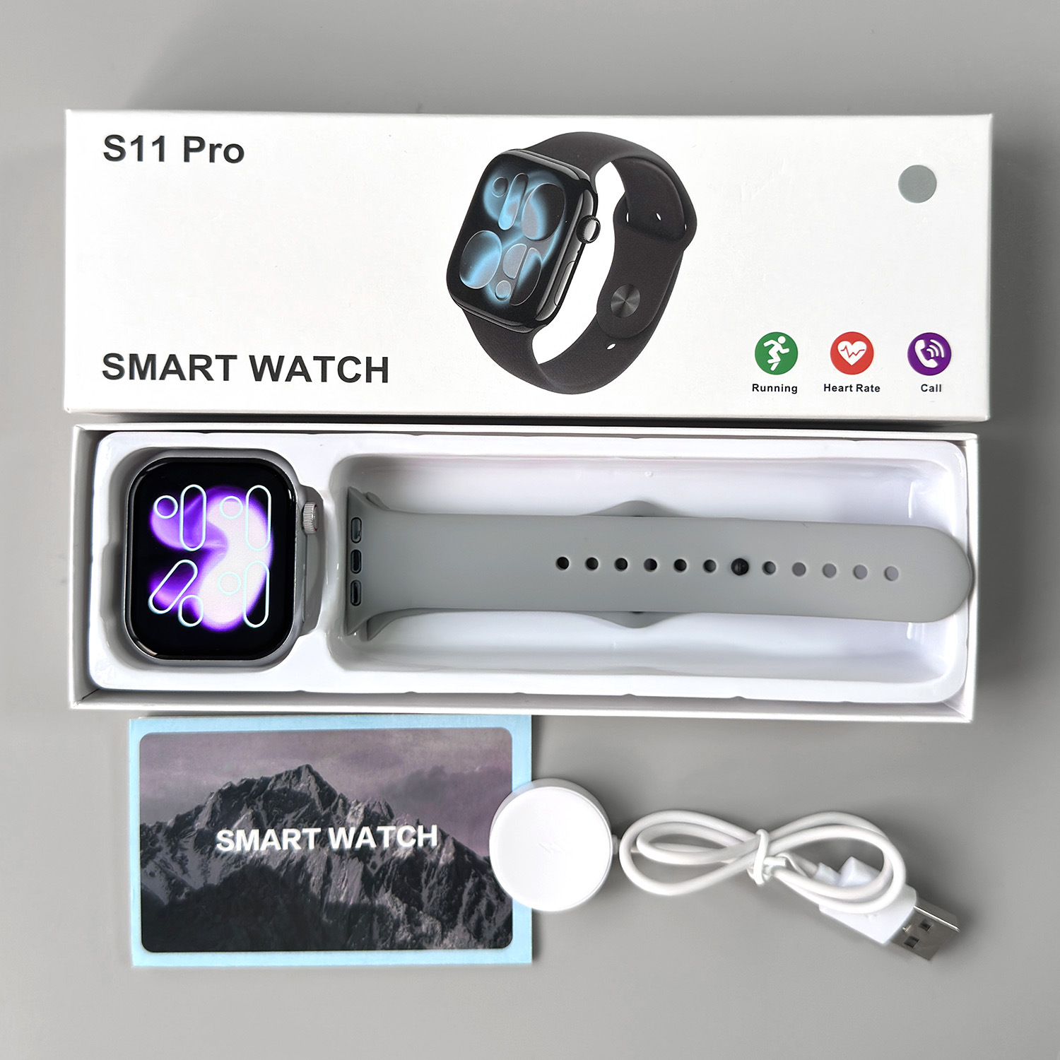 2025 nuevo reloj inteligente Huaqiang Bei s11max comercio exterior transfronterizo inglés predeterminado con 22 idiomas