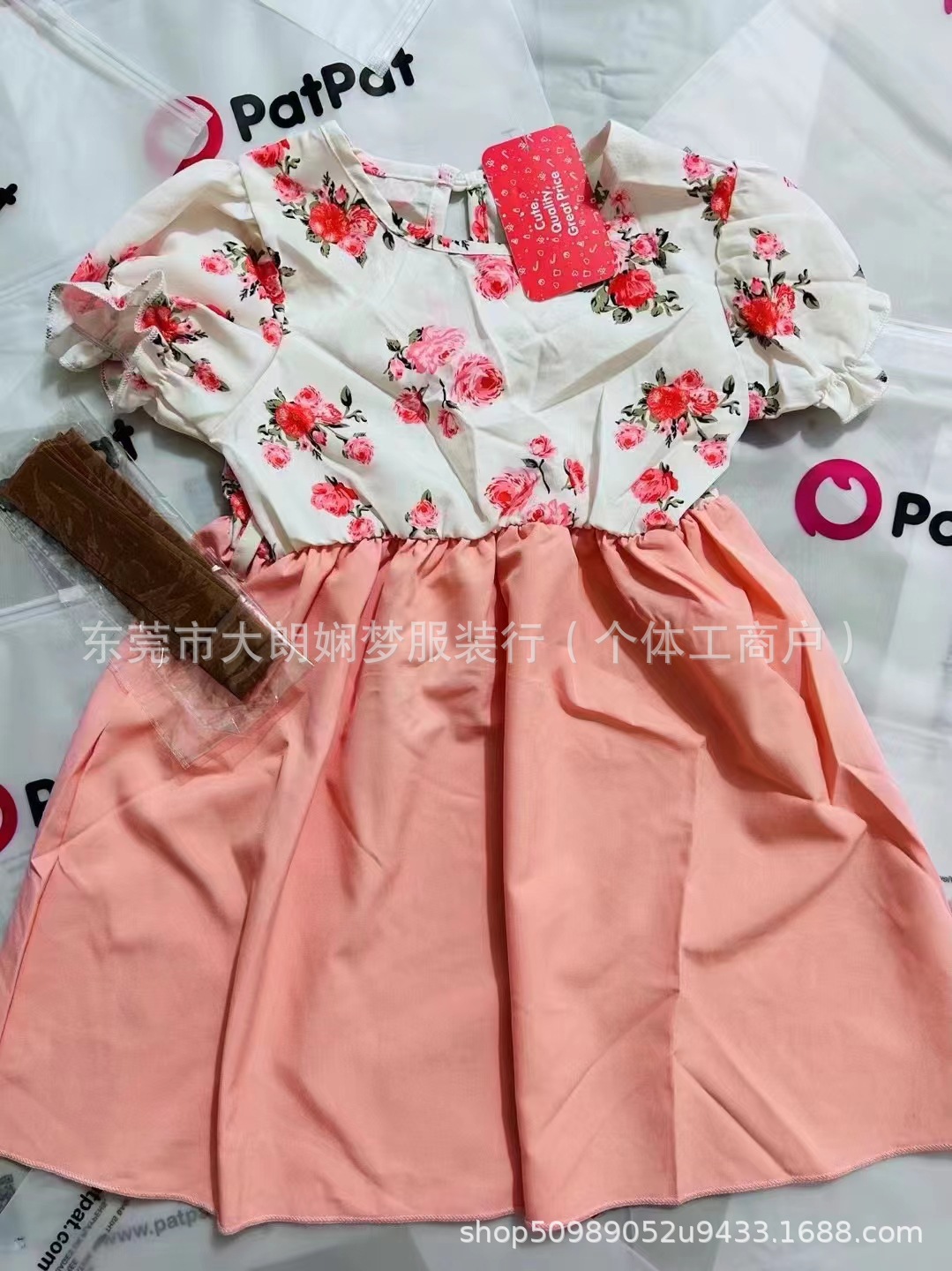 Vestido de patpat transfronterizo, vestido de ropa para niños de comercio exterior, artículos de cola variados, vestido de patpat kid