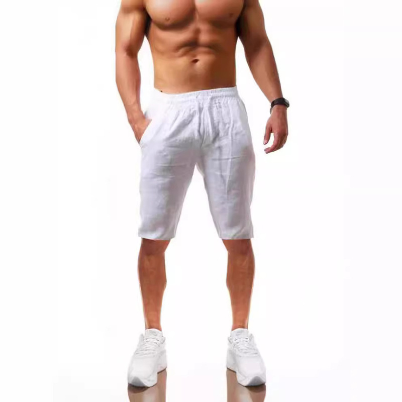 Jogger Pants 2024 Men's Export Summer Casual Sports Cotton and Linen Five-Point Shorts Lightweight Breathable and Comfortable Jogger Pants 2024 Men's Export Summer Casual Sports Cotton and Linen Five-Point Shorts Lightweight Breathable and Comfortable