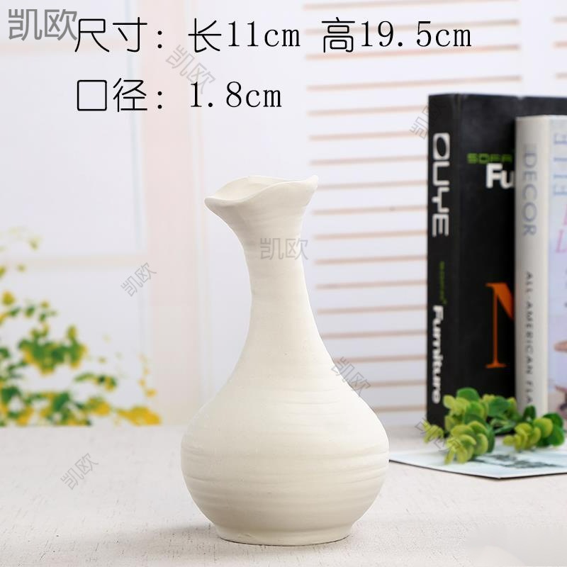 Material en blanco Arte para padres e hijos Cerámica de bricolaje no quemada Pintura hecha a mano Yeso hecho de jarrón blanco para niños pequeños