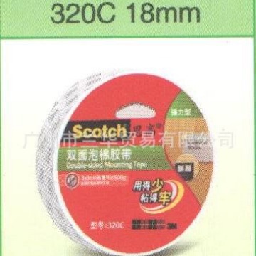 3M ˼�� 320C-18 ˫�����޽���(��Чǿ����) 18mm*5.5m