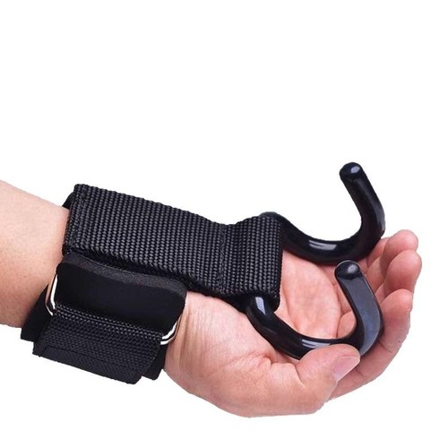 Pull-up assistance hook fitness wrist support grip hook glove auxiliary strap deadlift hang lumbar barbell anti-slip hand