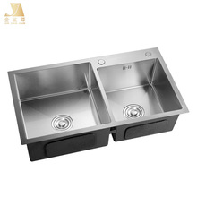 定制不锈钢水槽双槽厨房洗菜盆洗菜池洗碗池家用手工盆手工水槽
