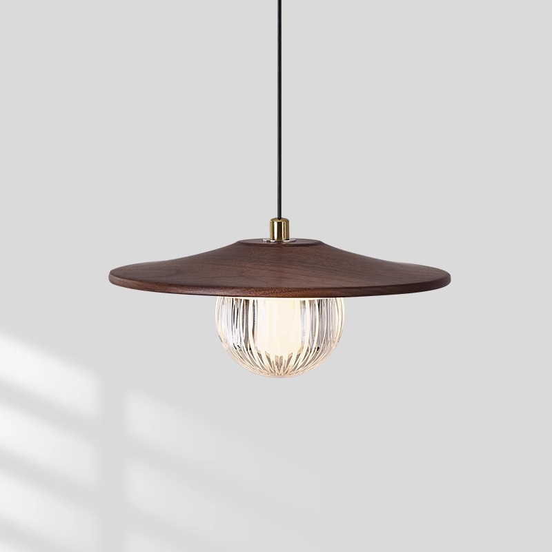 Candelabro de cabecera de dormitorio de madera maciza de estilo medio Wabi-Jifeng lámpara de nogal retro de estilo antiguo mesa de comedor de espectro completo, barra de bar, candelabro pequeño