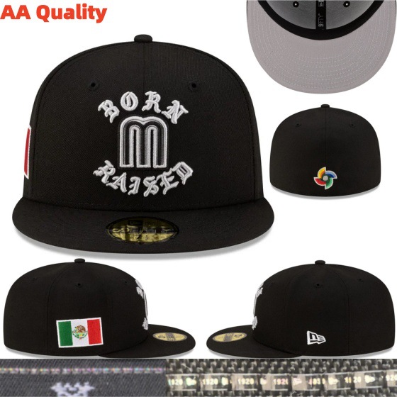 Transfronterizos de alta calidad totalmente cerrados no ajustables bordados sombreros de béisbol comercio exterior sombreros de sombreros para hombres y mujeres sombreros de borde plano al por mayor