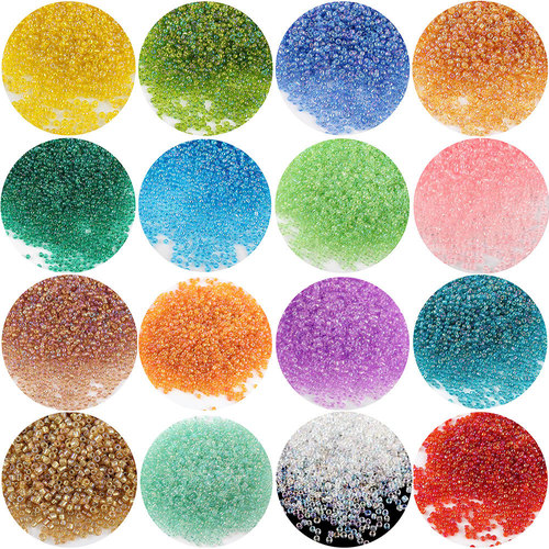 Wholesale 2mm holed crystal glass millet beads colorful mini beads loose beads diy cross stitch beads jewelry accessories