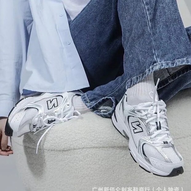 New Balance Low-Top Original Nb530 Retro Silver-White Mesh Cross-Border Dad Sneakers Running Shoes