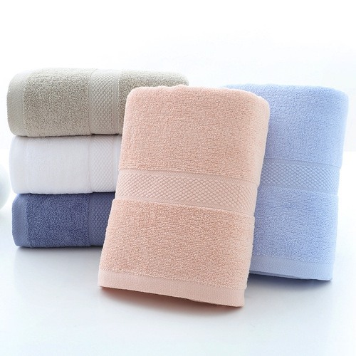 All pure cotton large bath towel wholesale 70*140 adult household absorbent chest wrap bath towel beauty salon hotel can embroider logo