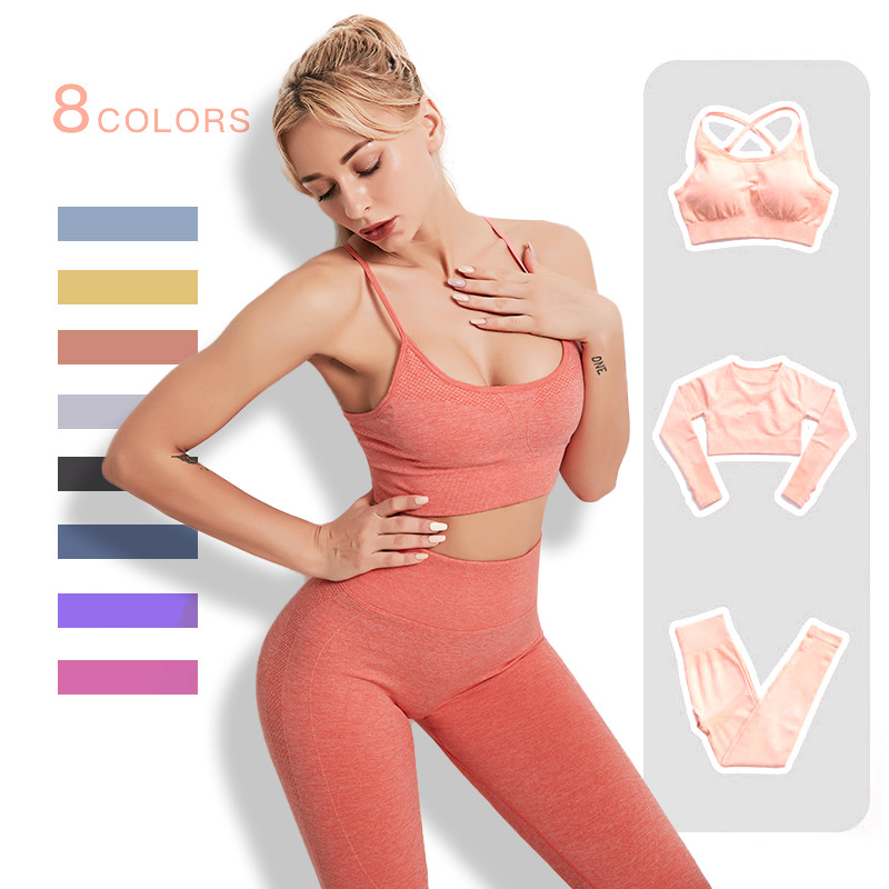 Transfronterizo europeo y americano sin costuras yoga fitness traje cadera estiramiento fitness deportes yoga chaleco cintura alta fitness Pantalones