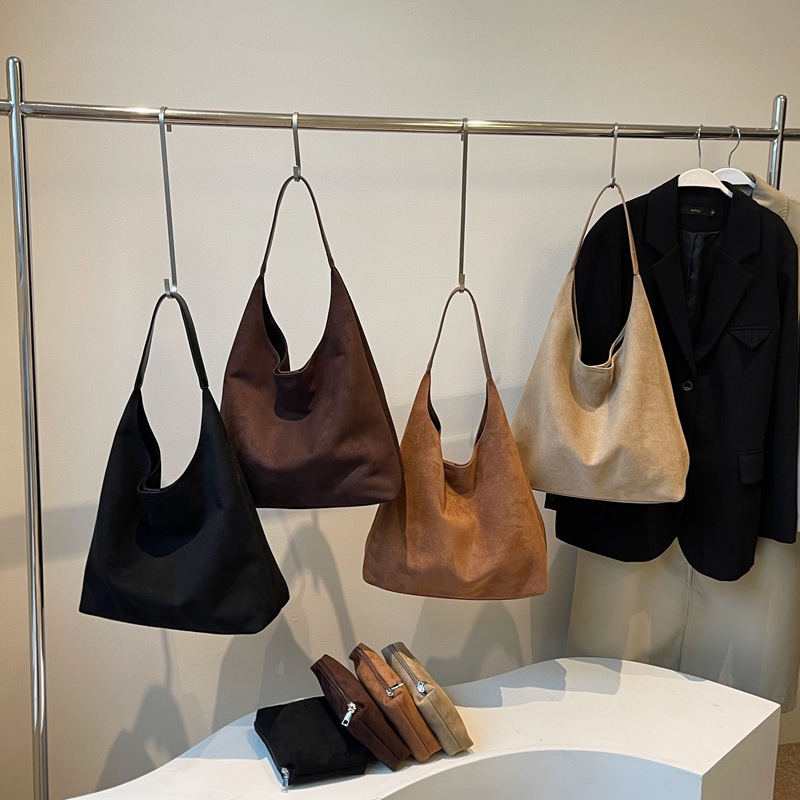 Moda coreana retro bolso de viaje para mujeres 2024 otoño y invierno nuevo gran capacidad de alta sensación de hombro bolso axilar