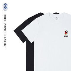 メンズ夏用シンプルダンスプリントTシャツ、メンズラウンドネックゆったり半袖カジュアル万能インナーシャツ、レディースインス
