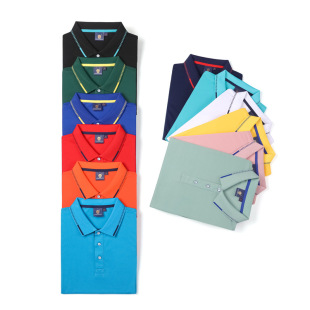 180 Kebora Tencel Cotton Side Business Polo Shirt Professional Short-sleeved Lapel Work Clothes T-shirt Advertising Shirt Printing