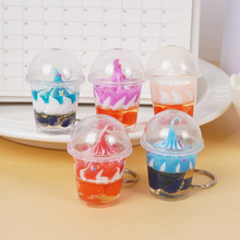 仿真奶油冰淇淋杯圣代杯奶茶甜品店装饰摆件手机书包钥匙扣挂件