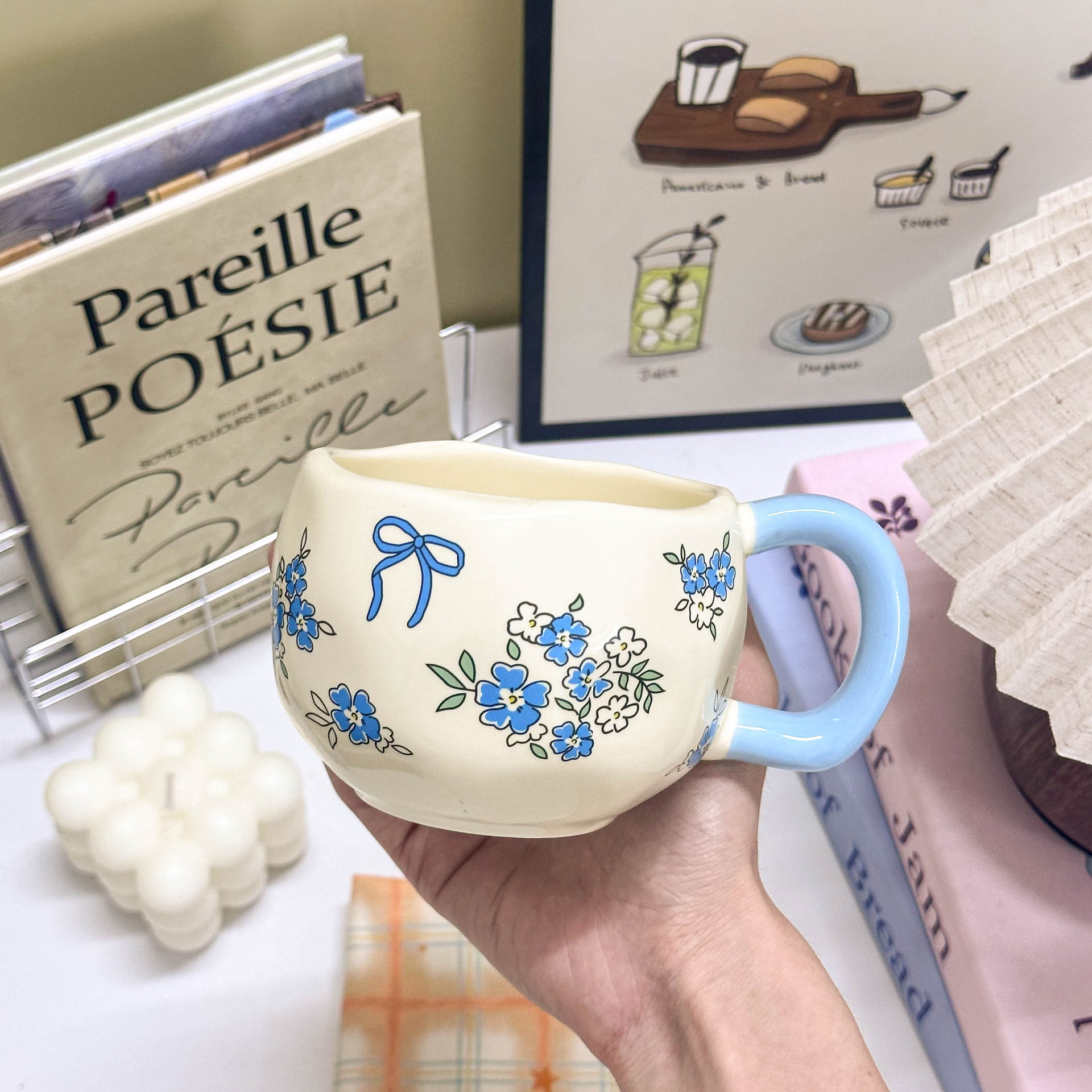 Highly Stylish Women's Home Milk Office Creative Coffee Cup, Design-oriented High-end Ceramic Mug_voghion.com