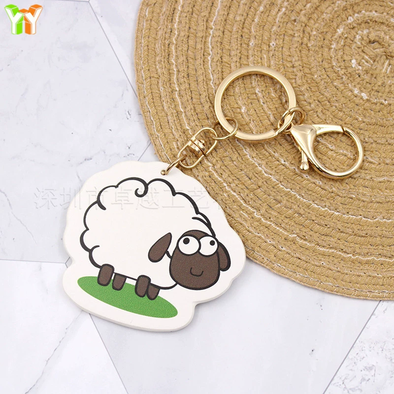 У Овцы есть овца Q милый ягненок мультяшный брелок кулон кожаный креативная забавная игра периферийные небольшие подарки оптом