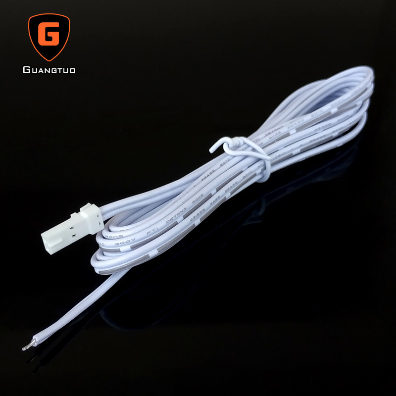 LED灯2P白色杜邦端子线 24AWG杜邦2.54连接线 橱柜灯22awg延长线