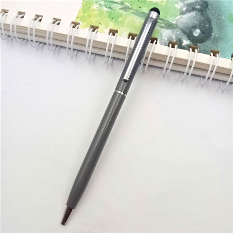 Fuente de la fábrica al por mayor metal pantalla táctil bolígrafo pluma táctil capacitiva impresión pequeña Xihua publicidad regalo pluma