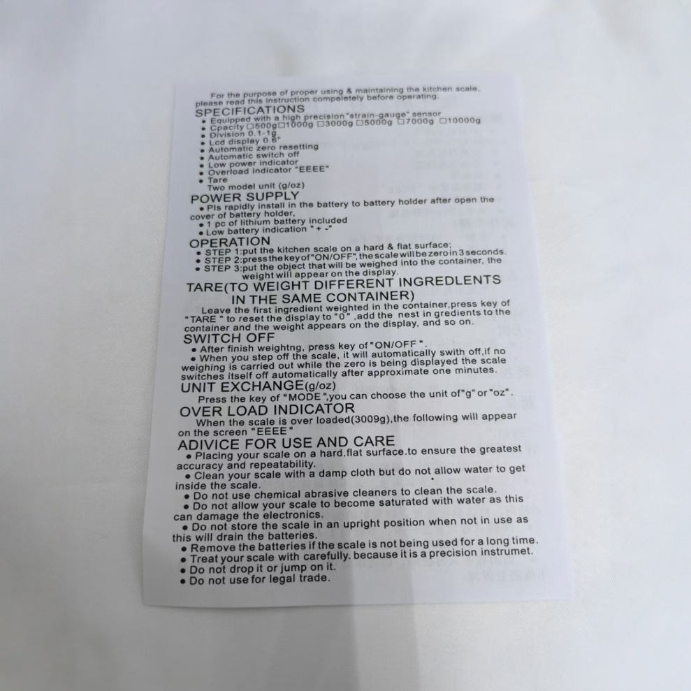 2025 Báscula de cocina 1g Báscula electrónica para hornear en el hogar Báscula electrónica precisa Báscula de gramo para alimentos pequeños Máscula de acero