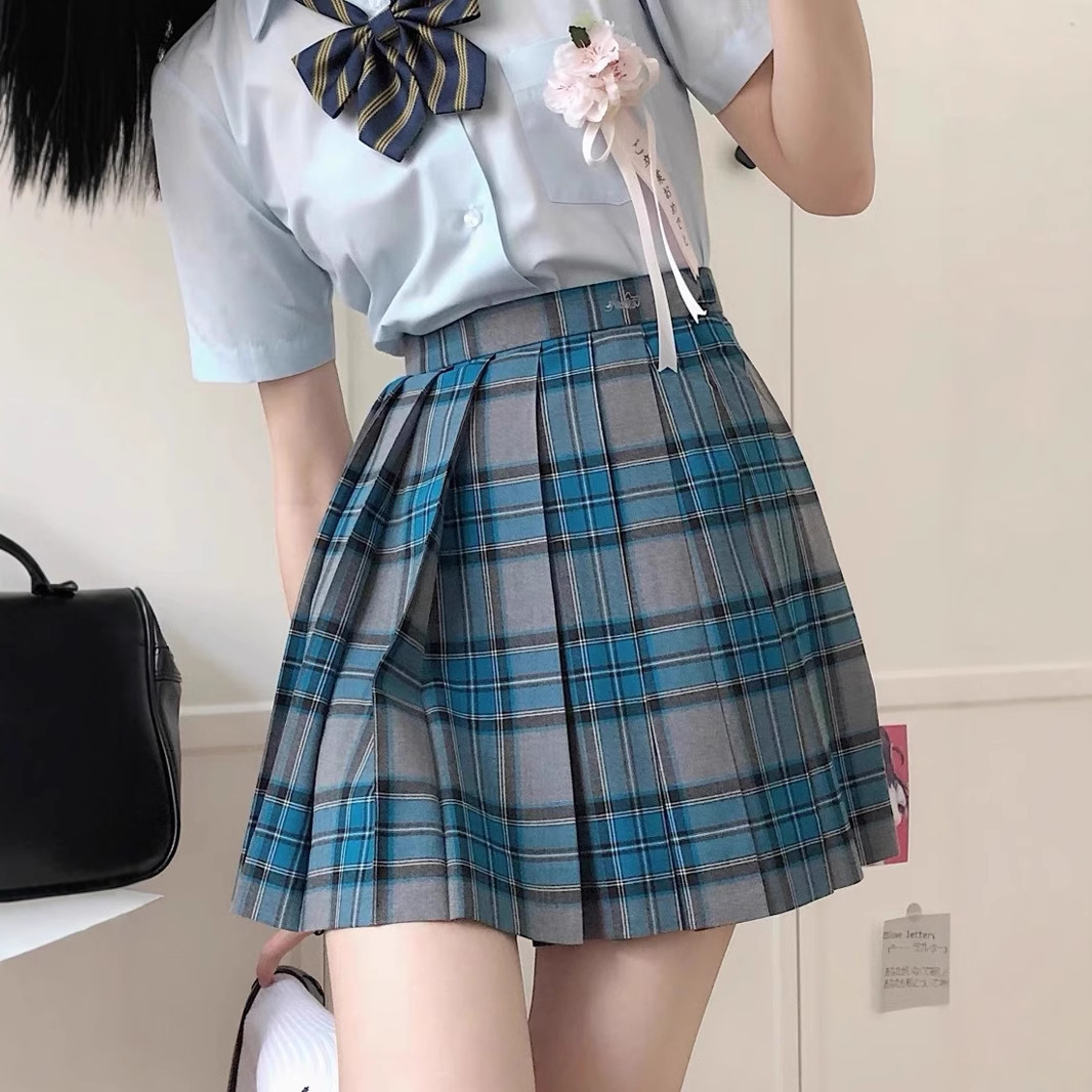 주름 치마 일본 JK 유니폼 치마 세트 학업 스타일 주름 치마 세트 가을과 겨울 스웨터 니트웨어 학술 스타일 흥분