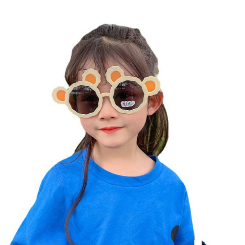Bear Children's Sunglasses Big Ears Baby Sunglasses Fashion Street Style Cute Panda Kids Glasses
