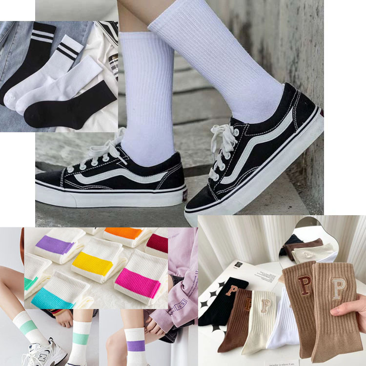 Socks for Spring and Autumn, Unisex Double-Bar Sports Trendy Socks, Ins-Style Mid-Tube Slouch Cotton Socks, Spring Socks Wholesale Socks for Spring and Autumn, Unisex Double-Bar Sports Trendy Socks, Ins-Style Mid-Tube Slouch Cotton Socks, Spring Socks Wholesale