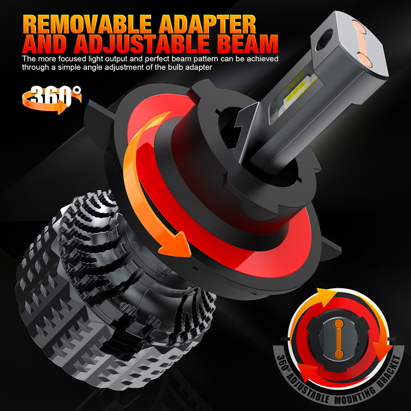 faro de automóvil LED de alto brillo V20 - H13 faro de 360 grados   H4, H13, 9004