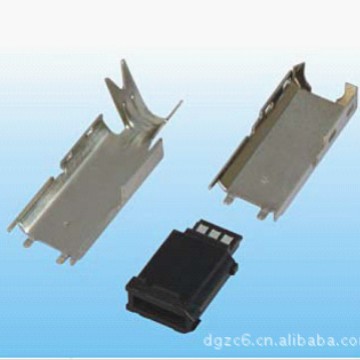 1394 6PM 焊线短体三件式插头 1394 6PM焊线连接器 1394 6PM焊线