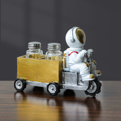 クロスボーダー新商品シンプル樹脂工芸宇宙宇宙飛行士調味料瓶創意置物家庭用キッチンレストラン装飾