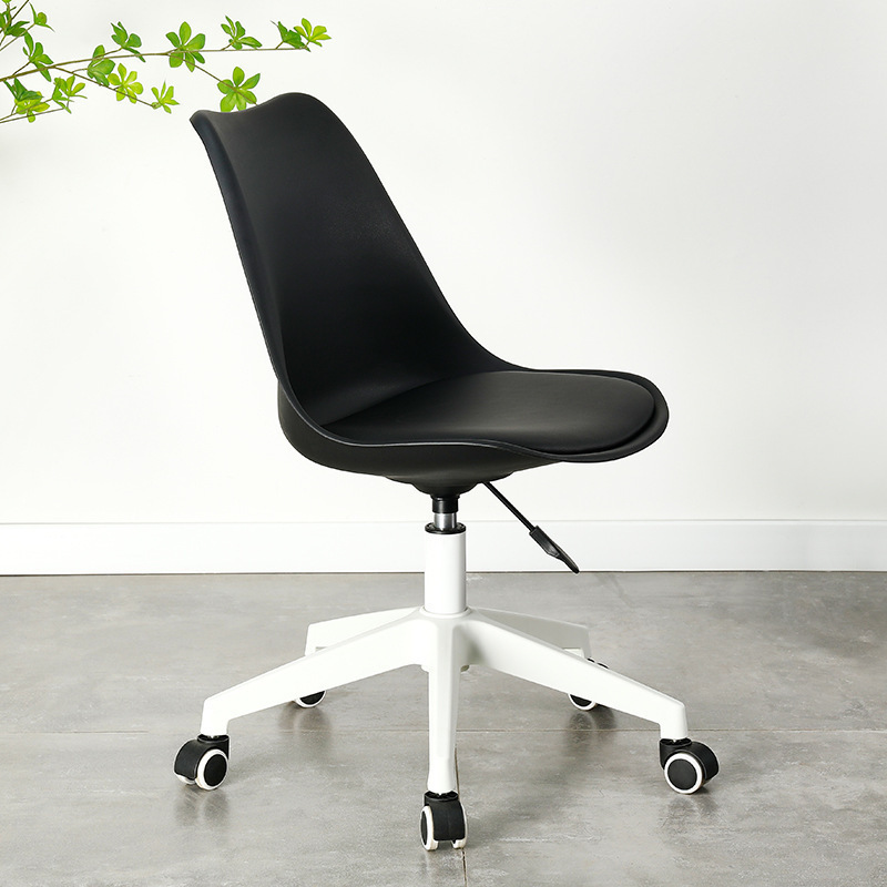 Silla de computadora, silla de oficina confortable, silla de maquillaje de dormitorio, silla giratoria simple, silla de tulipanes