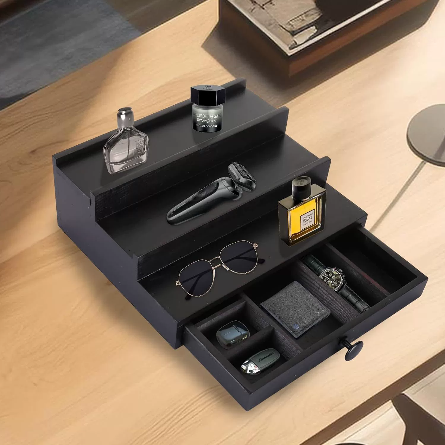 Ретро стойка для хранения домашнего рабочего стола парфюмерная полка для мальчиков