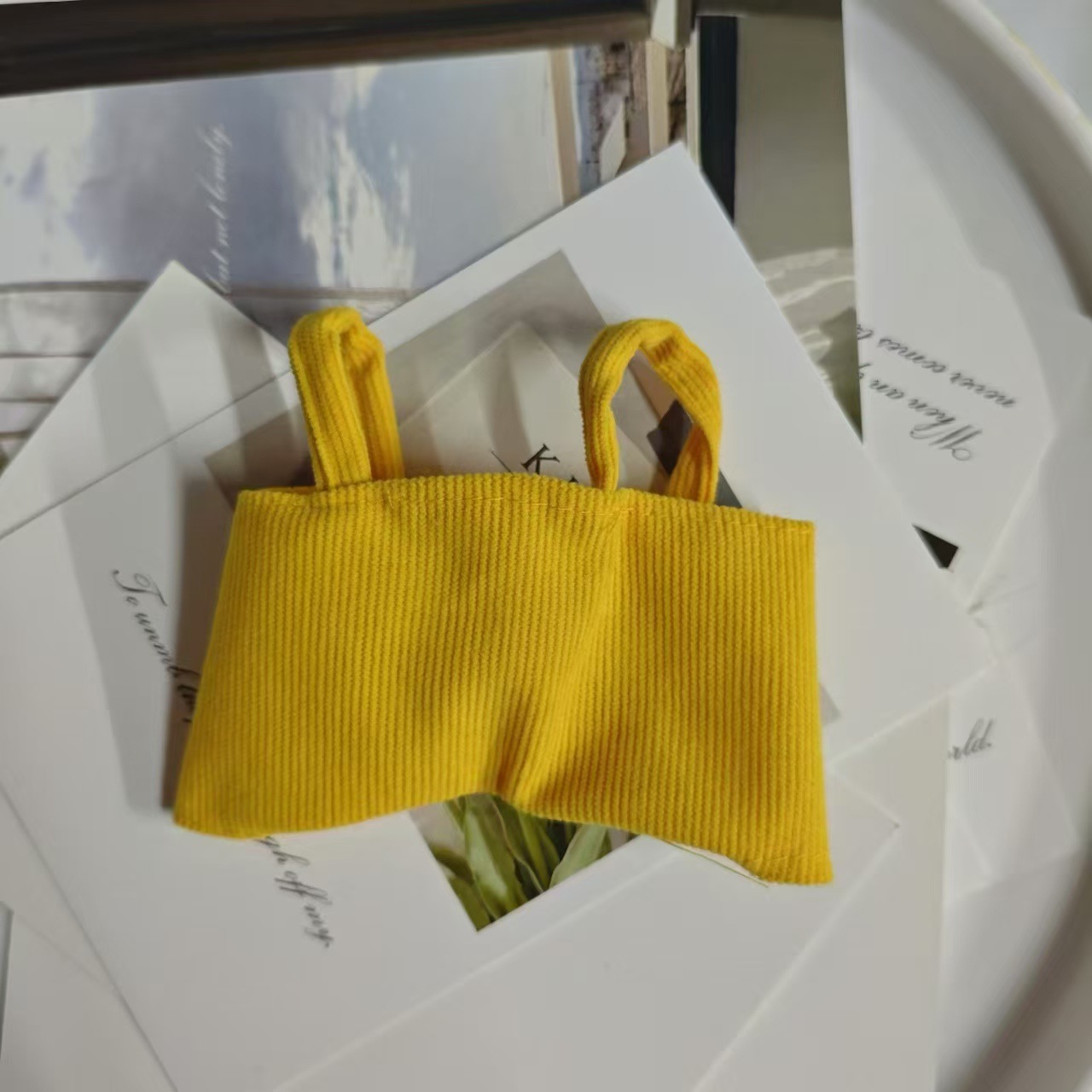 Solo ropa] ropa de tela rabu, babero, traje de sombrero, llavero, accesorios colgantes Labubu de primera generación