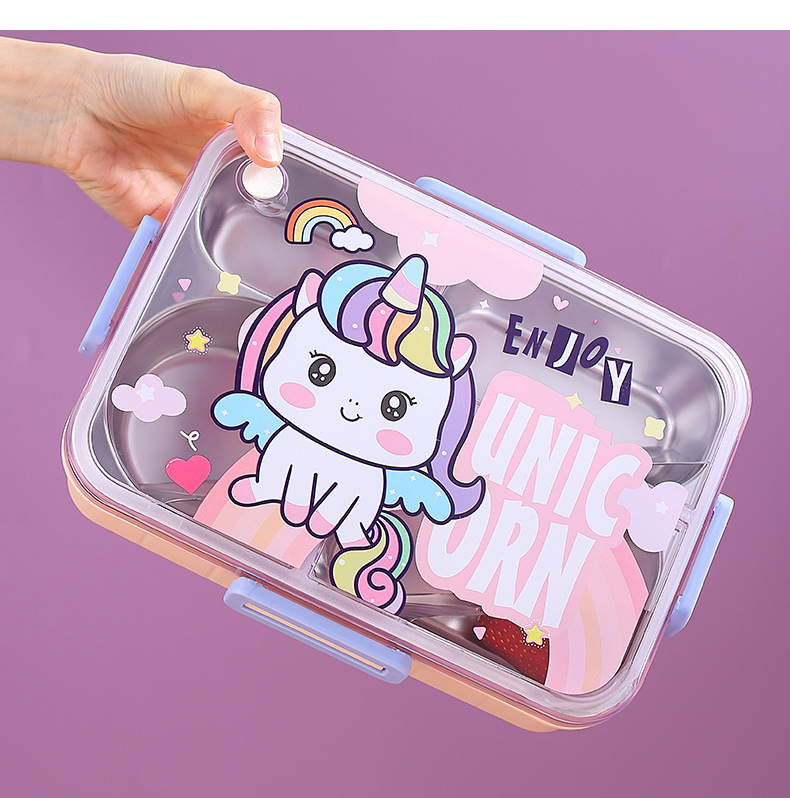 Transfronterizo aislamiento estudiante cantina compartimiento de acero inoxidable caja de almuerzo de oficina caja de almuerzo