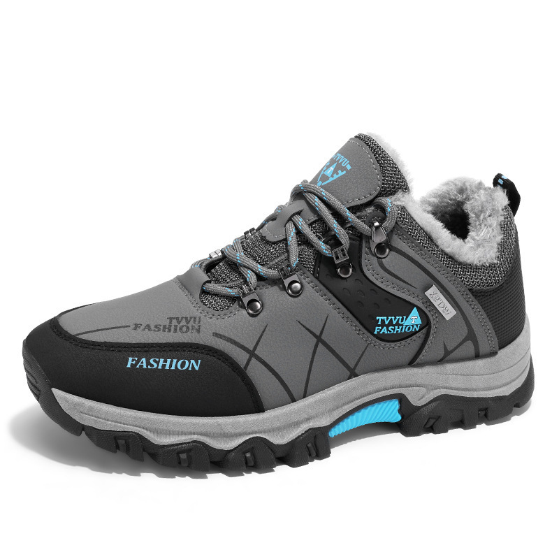 Fleece-Lined Warm Work Shoes, Non-Slip And Wear-Resistant, For Construction Work, Outdoor Travel, Hiking, Versatile Casu_vogvips.com