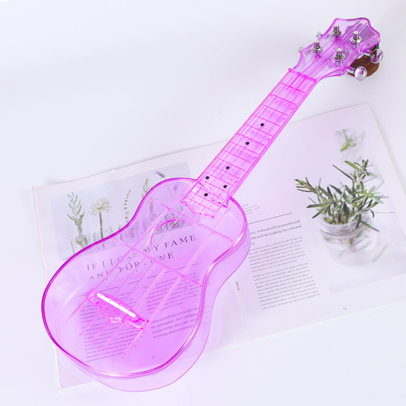 Plastic ukulele with a score for students, toy, guitar, musical instruments, 21 inch, DIY 3
