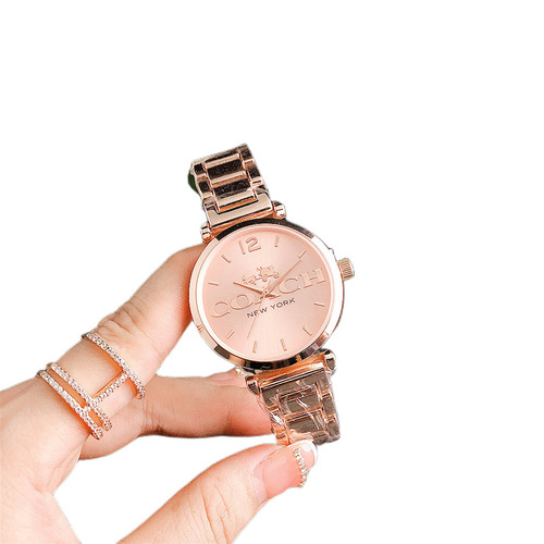 Watches Simple Classic Car Logo Women's Watch Round Glass Watch Wholesale Dropshipping