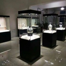 模型展示櫃台玉器展櫃玻璃櫃子透明陳列櫃單品展覽文物