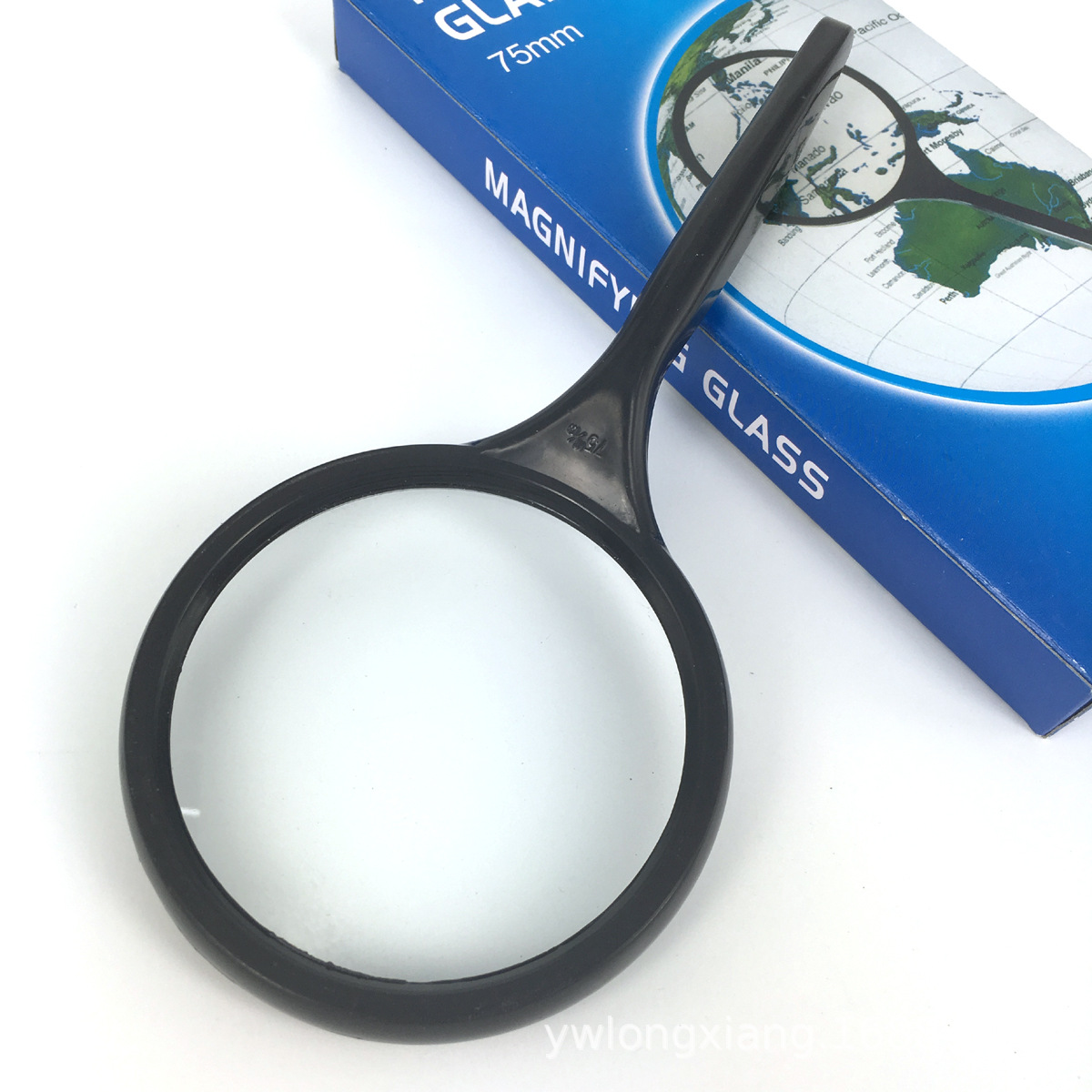 50、60、75、100MM玻璃镜片曲柄放大镜老人阅读 看报手持放大镜