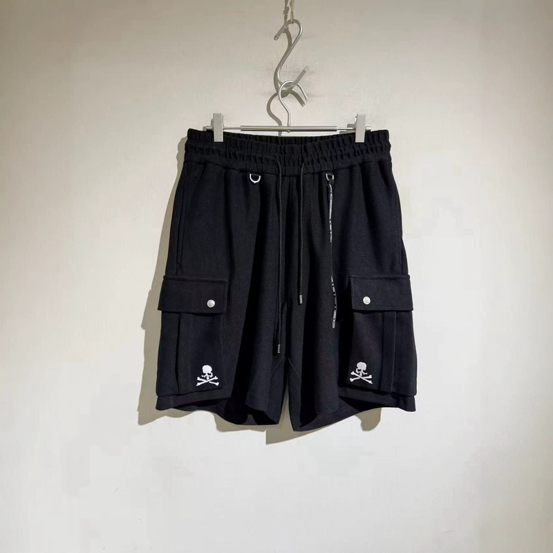 M Brand 2026Aw Summer New Towel Work Shorts for Men, Dark Design Print Loose Sports Pants